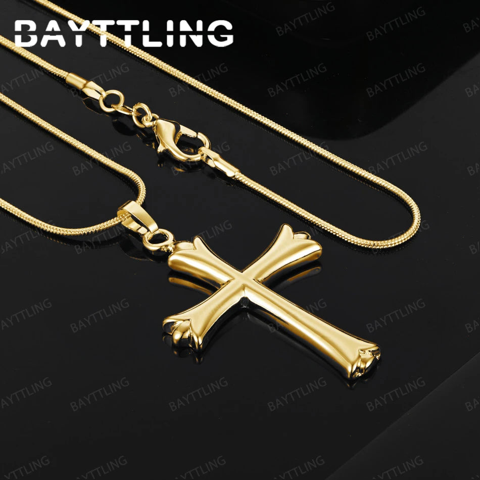 925 Sterling Silver 16-30 Inch Exquisite Cross Pendant Necklace Women Jewelry Gift Fashion Wedding Accessories