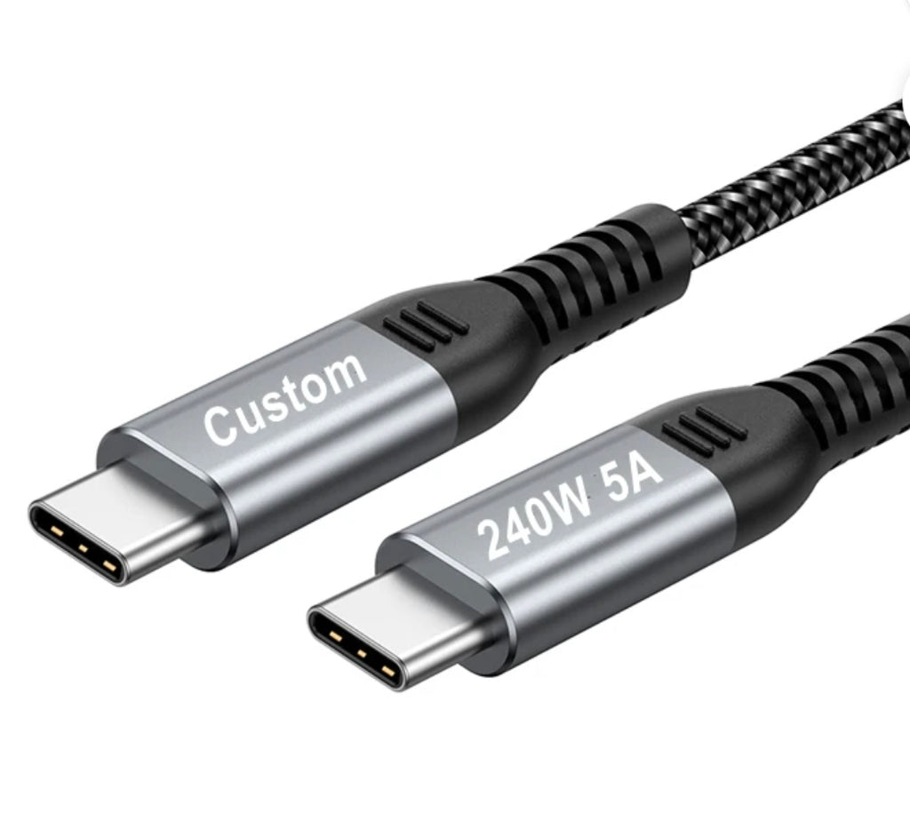 Câble USB-C Tressé 1m Charge  Rapide - Noir